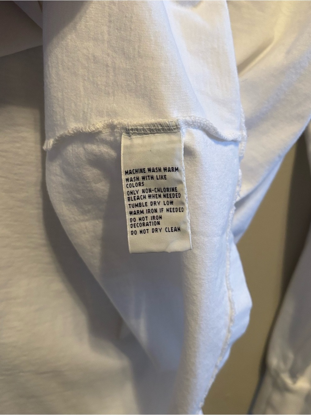 Polo by Ralph Lauren White Long Sleeve Pocket Tee with Navy Pony - Picture 4 of 5